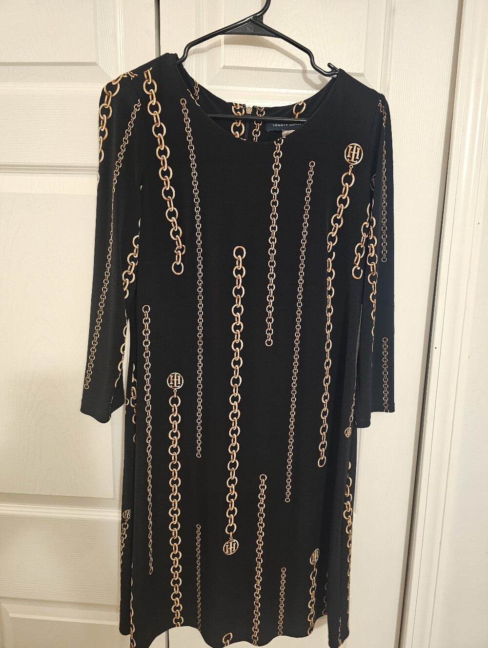 Tommy Hilfilger Dress, Zipper Back 3/4 Sleeve Size 8